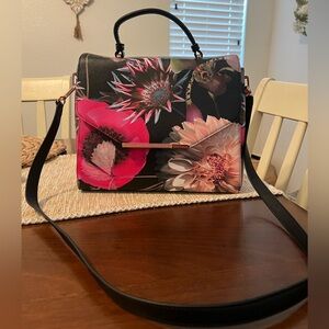 Ted baker lodon poppy tote handbag with rose gold accents